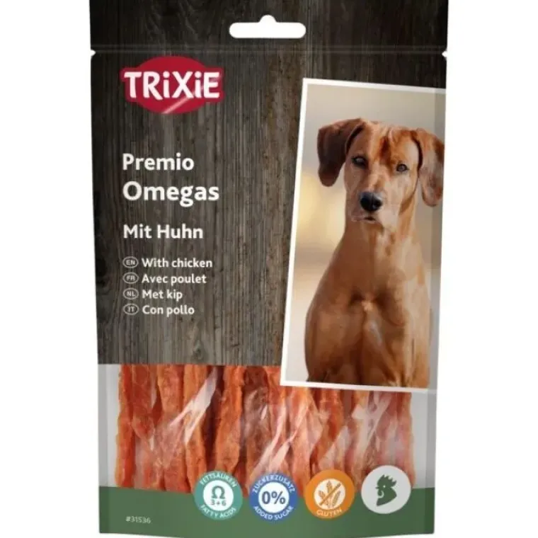 Godbidder Og Gnaveben^Trixie Premio Omega Stripes | 100g