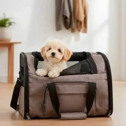 Hundetaske|Transporttasker Til Hunde^Trixie Shiva rygsæk til hunde | Khaki