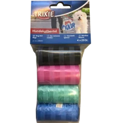Hundeposer Og Holdere^Trixie stribet pølleposer 4 ruller