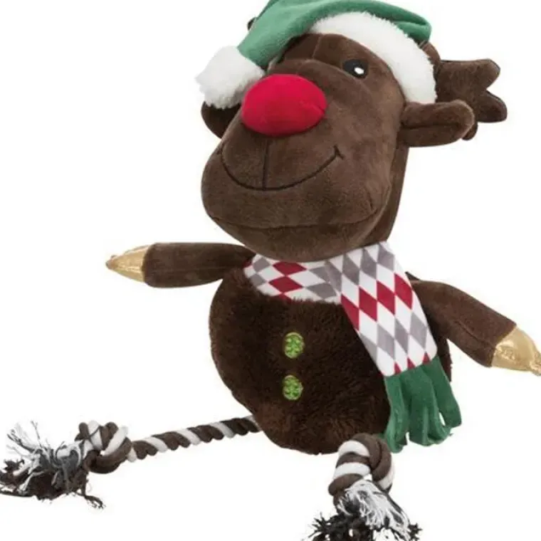 Julekurven|Plyslegetøj Til Hunde^Trixie Xmas Julebamser