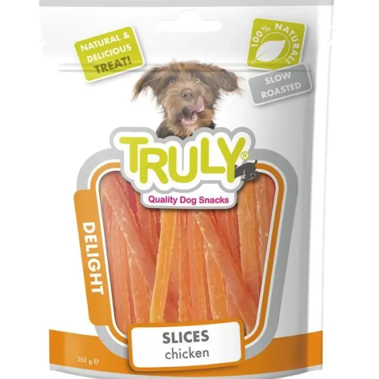 Godbidder Og Gnaveben^Truly Dog Chicken Slices | 360g
