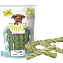 Godbidder Og Gnaveben^Truly Dog Dental Ropes | 95g