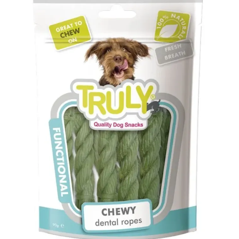 Godbidder Og Gnaveben^Truly Dog Dental Ropes | 95g
