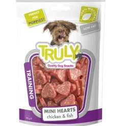 Hvalpegodbidder Og Gnaveben|Godbidder Og Gnaveben^Truly Dog Puppy Mini Hearts | 90g