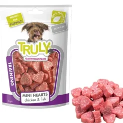 Hvalpegodbidder Og Gnaveben|Godbidder Og Gnaveben^Truly Dog Puppy Mini Hearts | 90g