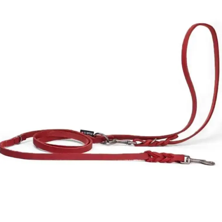 Hundesnor^Walk'it Dressurline læder/antik sølv | OUTLET Blå