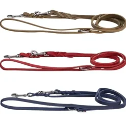 Hundesnor^Walk'it Dressurline læder/antik sølv | OUTLET Blå