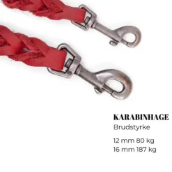 Hundesnor^Walk'it Dressurline læder/antik sølv | OUTLET Blå