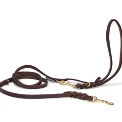 Hundesnor^Walk'it Justerbar Dressurline Læder/messing