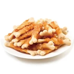 Godbidder Og Gnaveben^Wanpy Chicken Jerky & Calcium Bone Twists | 100g