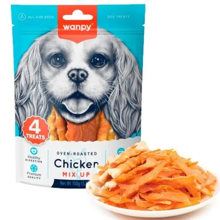 Godbidder Og Gnaveben^Wanpy Chicken mixed varianter | 150g