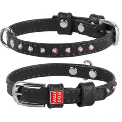 Hundehalsbånd^Collar/WauDog WauDog Glamour Halsbånd m. Sten | OUTLET