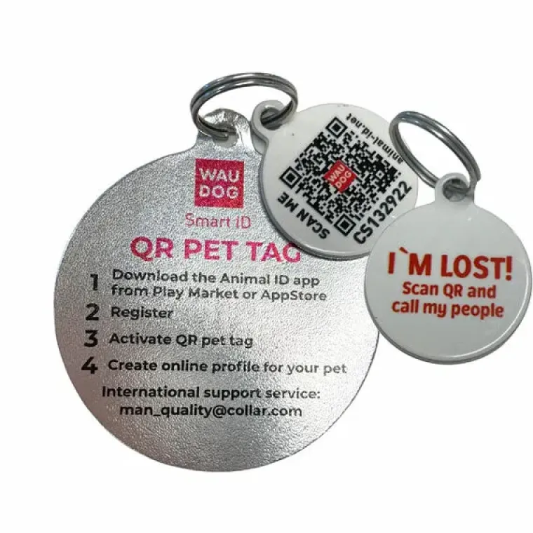 Hundehalsbånd^Collar/WauDog WauDog Glamour Halsbånd m. Sten | OUTLET