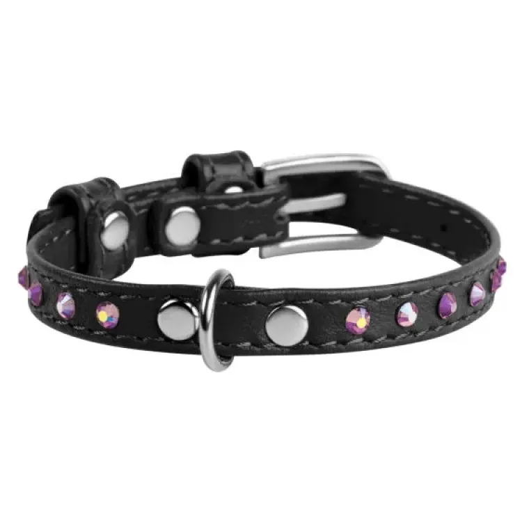 Hundehalsbånd^Collar/WauDog WauDog Glamour Halsbånd m. Sten | OUTLET