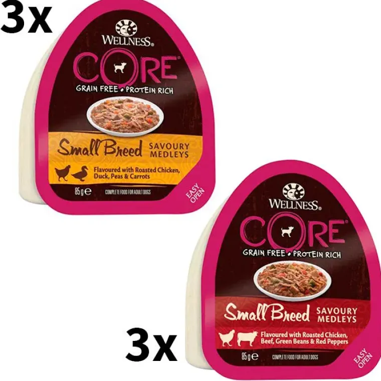 Hundemad|Hundeferien^Wellness CORE Savoury Medleys Butcher | 6 pakker