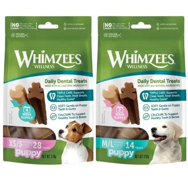Hvalpegodbidder Og Gnaveben|Godbidder Og Gnaveben^Whimzees Puppy | 210g