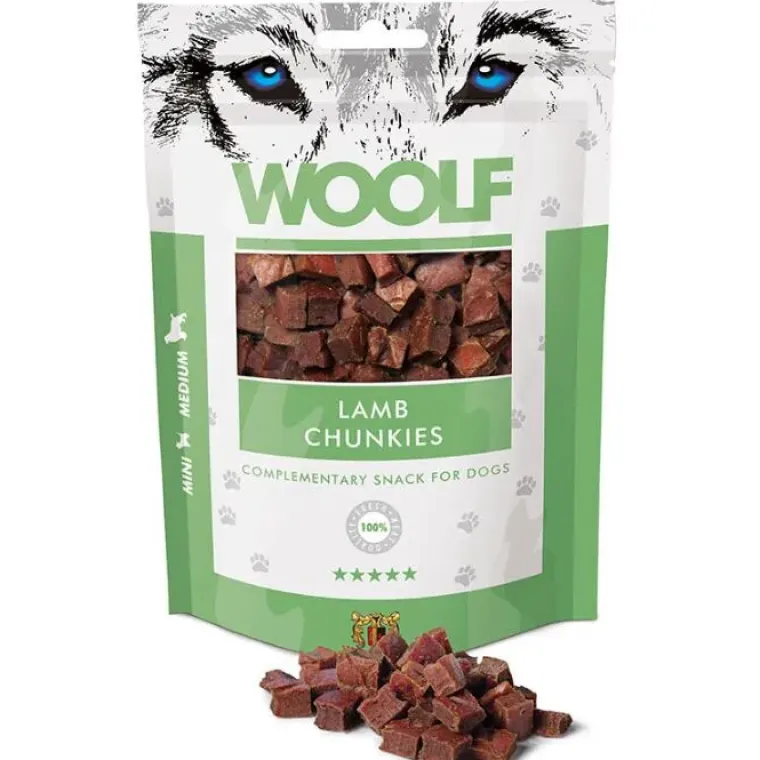 Godbidder Og Gnaveben|Påskekurven^WOOLF Lamb Chunkies | 100g