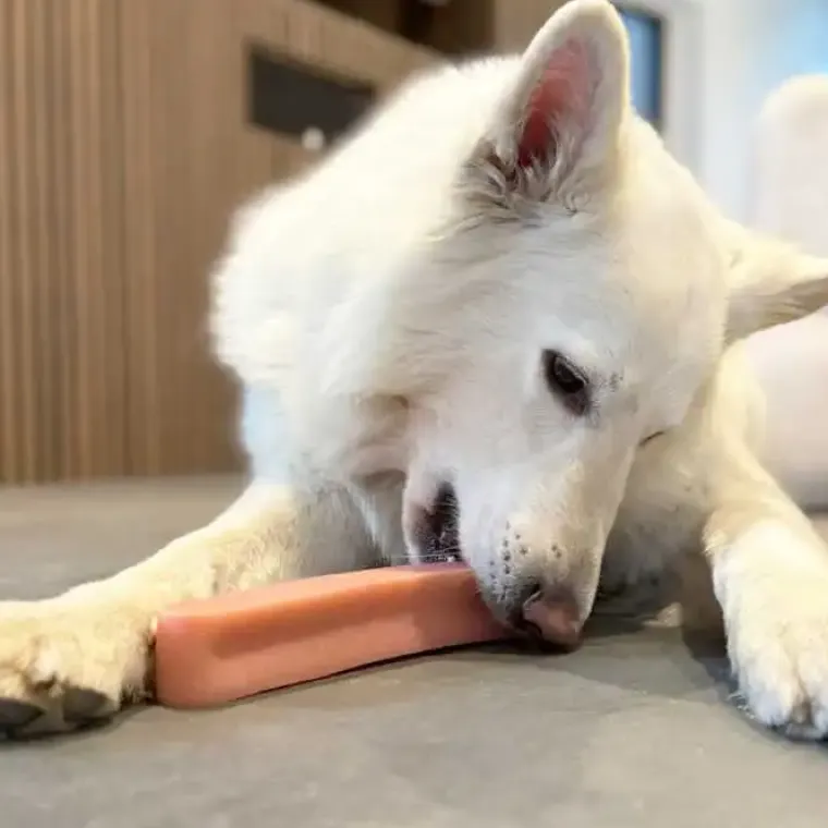 Lyserøde Favoritter|Godbidder Og Gnaveben^Yaki dog snacks Yaki Tyggeben | Jordbær