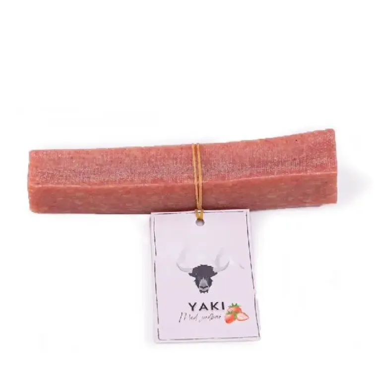 Lyserøde Favoritter|Godbidder Og Gnaveben^Yaki dog snacks Yaki Tyggeben | Jordbær